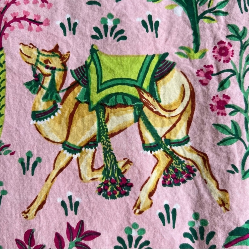 Printfresh cami set with cropped pants. Pink Camels Courtyard size Medium - Picture 8 of 12